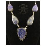 large Necklace with colored gemstones