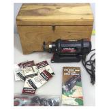 Spiracut RotoZip tool with accessories in storage