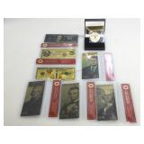 Collection of fantasy bills and King of Pop