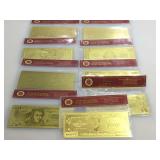 NIB. Assorted Collectible fantasy bills. See