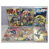 Assorted comic books.