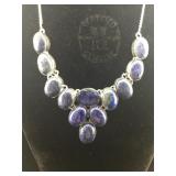 large Necklace with colored gemstones