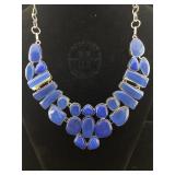 large Necklace with colored gemstones