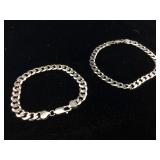 2-Silver 925 marked Bracelets