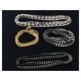 4-Stainless steel necklaces