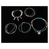 5-Indian costume jewelry necklace barrel clasp