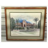 Signed print Old main bldg U of A. 93/250. F