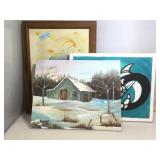 Assorted canvas art. See pictures.