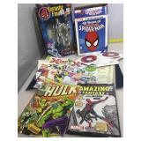 Collection of Comic related items. Spider-Man,