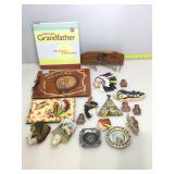 Collection of SW and Native themed items. Books,