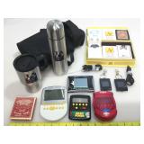 Decks of playing cards, video games and lunch