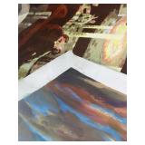 Rolled Painting and print. See pictures.