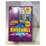 1991 score baseball sealed box