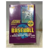 1991 score baseball sealed box