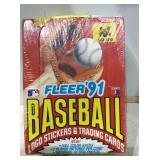 1991 fleer baseball sealed box