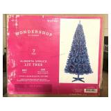 7ft Alberta Spruce lit Tree