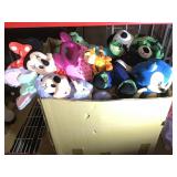 Minnie Mouse and Assorted stuffed toys