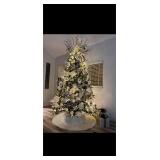 7.5 ft tall Christmas Tree in bag - ornaments and