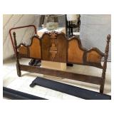 Wood headboard, Approx 6 ft long
