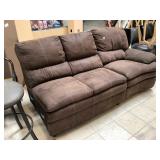 Brown sectional couch, not complete, Approx 6 ft