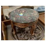 Wood small footstool