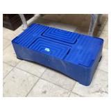 Pair of plastic stools, Approx 2.5 ft long