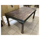 Solid wood dining table, Approx 6 ft long