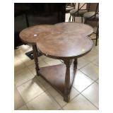 Wood side table, Approx 2 ft long