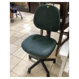 Green office chair