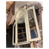 Wood trifold mirror, Approx 49 inches tall