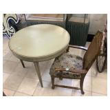 Wood table w/chair