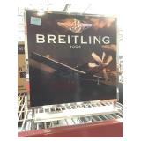Breitling Watch metal framed 15in x 15 ad