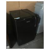 Emerson black small fridge - powers on - gets cold