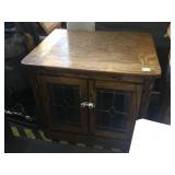 Wood cabinet with doors