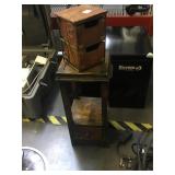 Wood cabinets with drawers