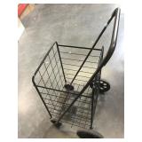 Metal folding cart with wheels