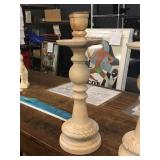 Pair of mandara pine candle holders