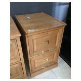 Wood file cabinet w/key