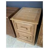 Wood file cabinet w/key