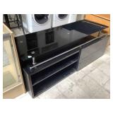 Glass entertainment center, Approx 6 ft long