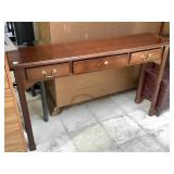 Wood hall table, Approx 4 ft long