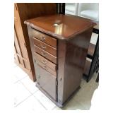 Jewelry cabinet w/mirror and side doors