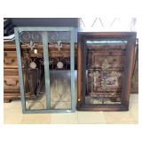 Pair of metal wall decorations, Approx 38 inches