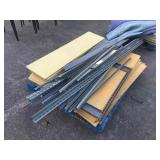 Metal Garage Shelving with wood shelves