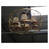 Brass chandelier from high end hotel