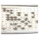 Assorted Size Metal and Stone Rings Assorted Size Metal and Stone Rings