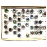 Assorted Size Metal and Stone Rings Assorted Size Metal and Stone Rings