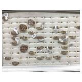 Assorted Size Metal and Stone Rings Assorted Size Metal and Stone Rings