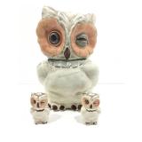 Vintage USA Pottery Winking Owl Cookie Jar w/ S&P Vintage USA Pottery Winking Owl Cookie Jar w/ S&P