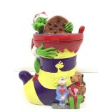 The Grinch, Dr. Seuss Cookie Jar. 10.5in H